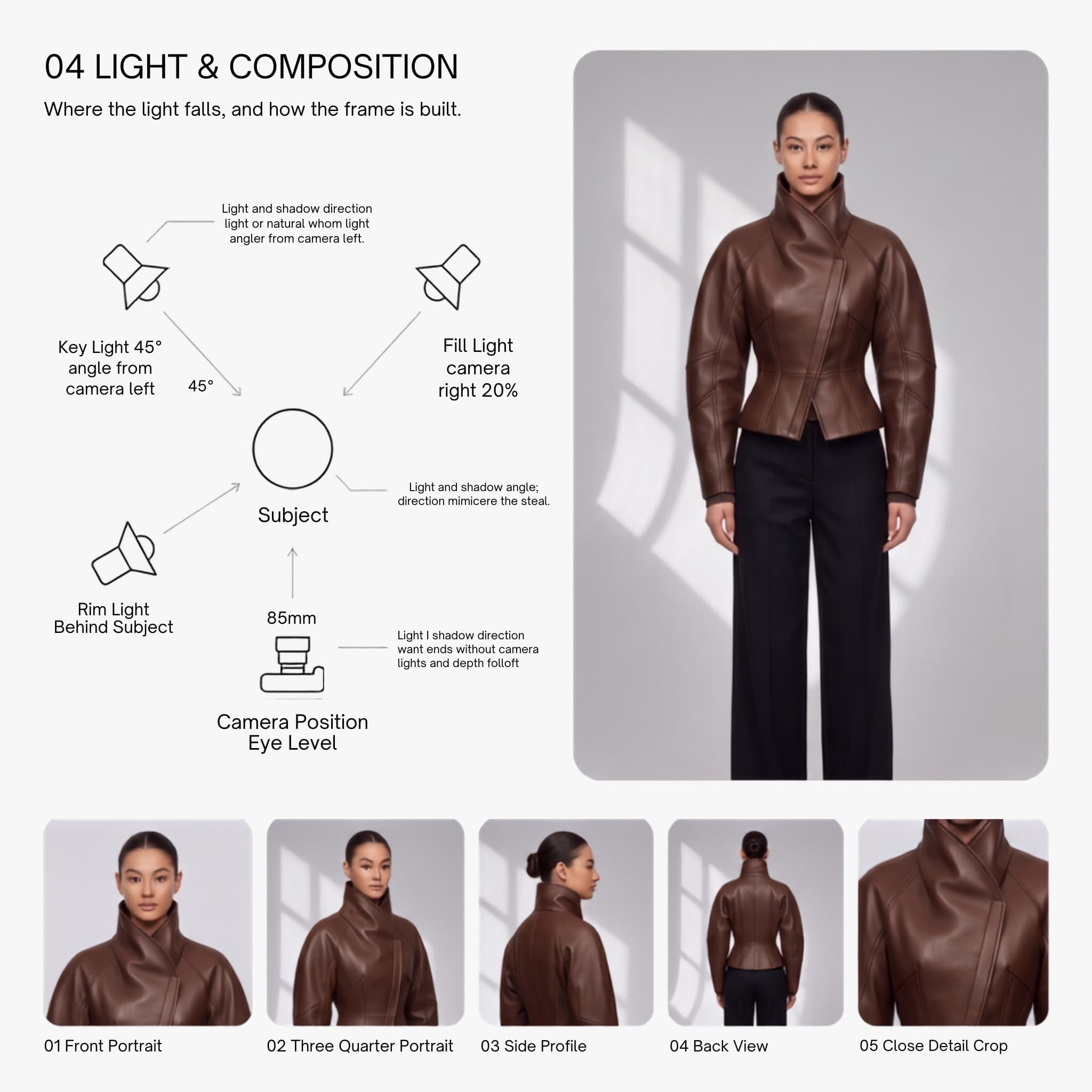 Light and composition — lighting diagram and frame studies